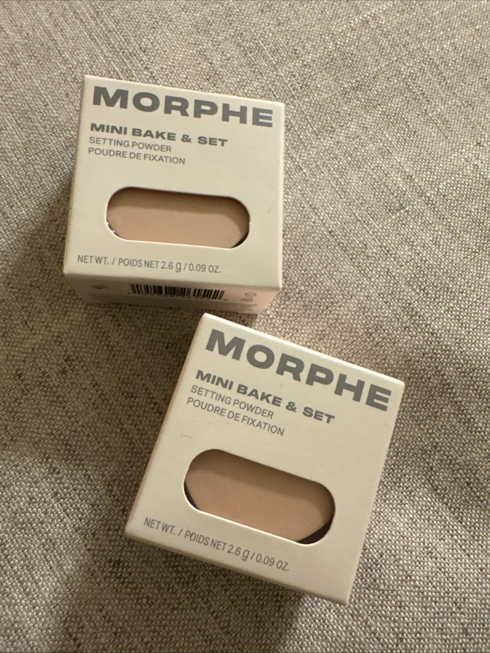 SET OF 2 🌙 Morphe Mini Bake & Set Powder In Brightening Pink setting powder NEW